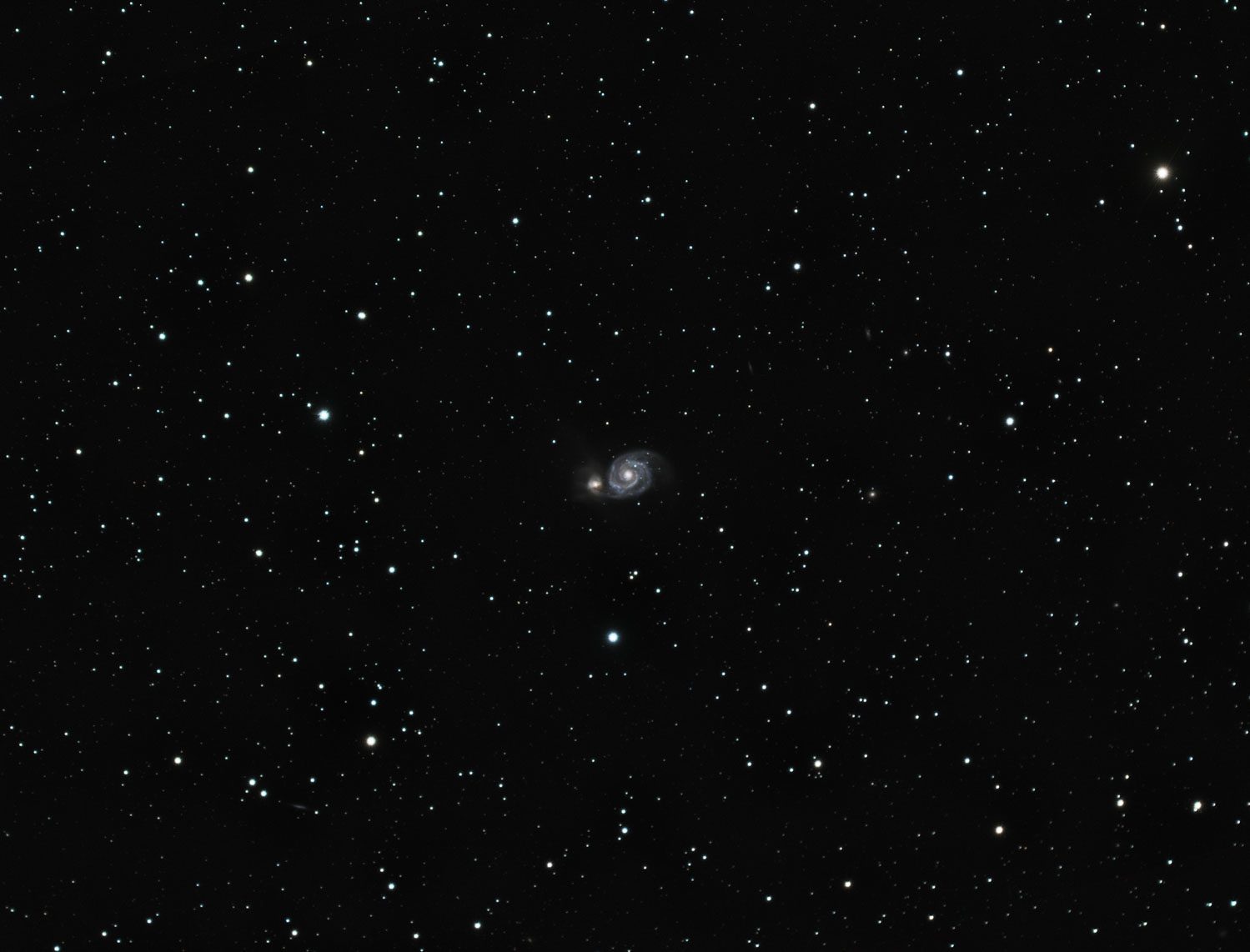 20200413-20200417 Messier 51, or Whirlpool Galaxy